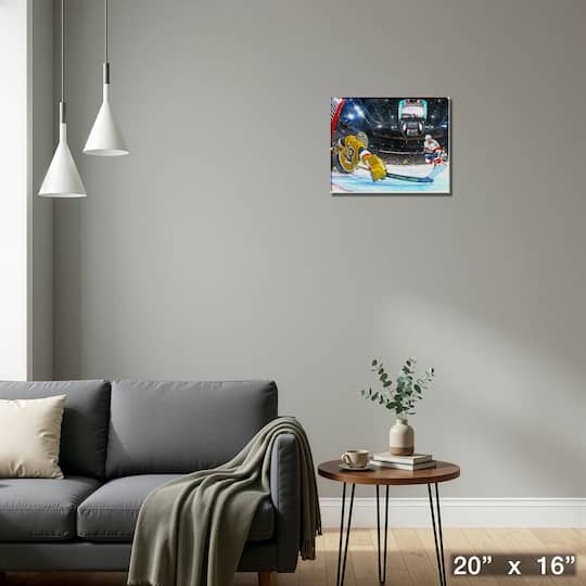 Adin Hill 16" x 20" Canvas Golden Knights Stick Save - H 20" x 16"
